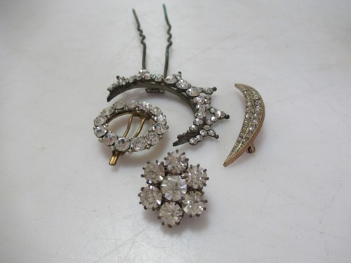 Lot 177 - A collection of antique paste jewellery