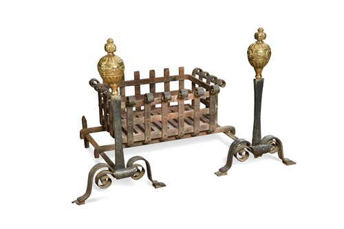 Lot 760 - A pair of andirons, 17th Century