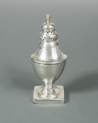 Lot 389 - A George III silver spice caster