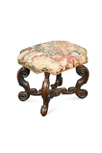 Lot 741 - A William and Mary stool