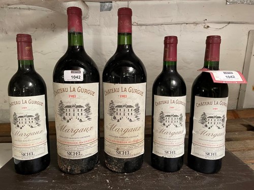 Lot 1042 - Chateau La Gurgue, Margaux 1983, 2 magnums;...