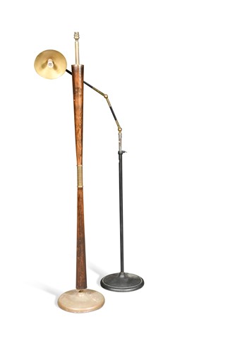Lot 163 - Two mid-century floor lamps
