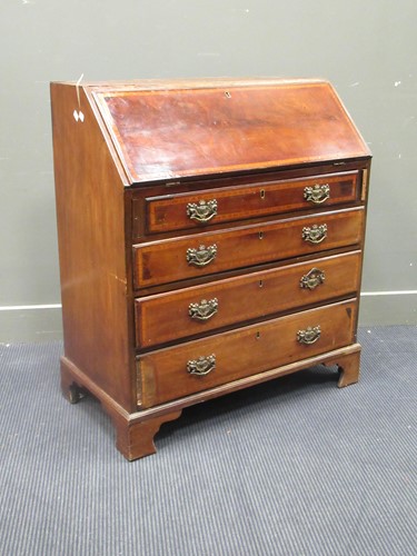Lot 661 - Edwardian mahogany and satinwood crossbanded...