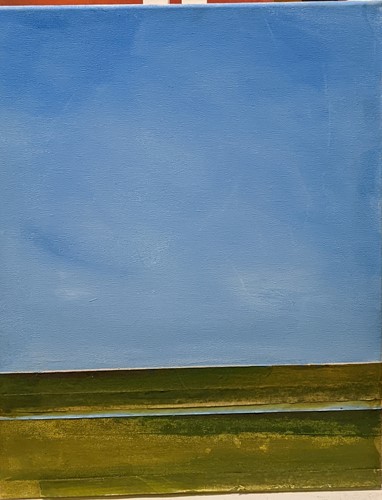Lot 392 - Jane Sanger, Fen Shed, signed lower right,...