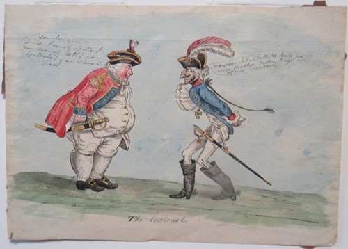 Lot 64 - Circle of James Gillray, Napoleonic Cartoon...