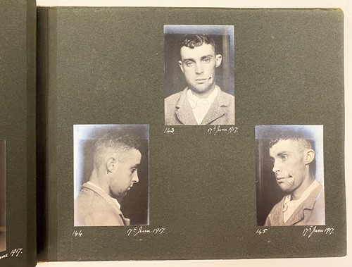 Lot 209 - World War I, a photograph album of soldiers'...
