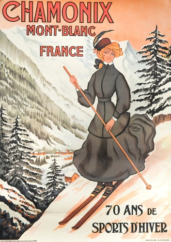 Lot 191 - Chamonix, Mont Blanc, '70 ans de sports d'hiver'