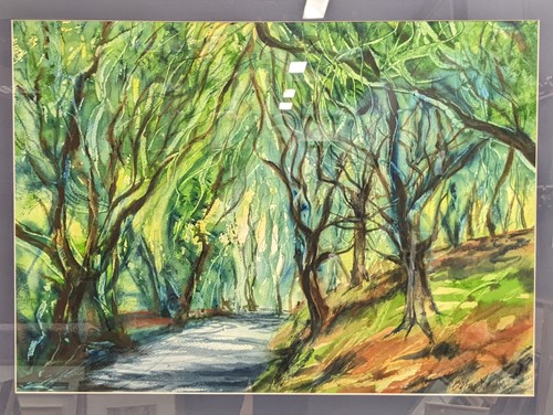 Lot 313 - Two Studies of trees signed Becky Smith, ink...