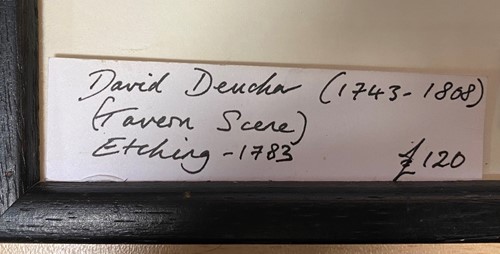 Lot 27 - David Deuchar (1743-1808), tavern scene,...