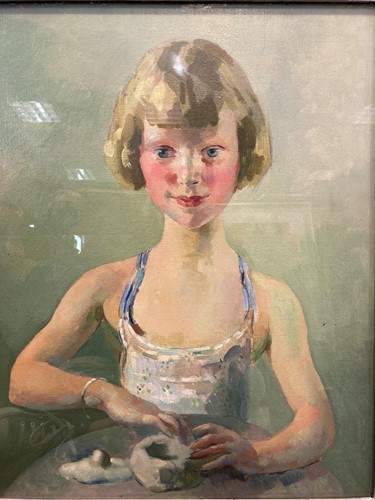 Lot 445 - Robert Lyon (British 1895 - 1978) Portrait of...