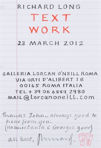 Lot 459 - Richard Long CBE, RA (British 1945-)