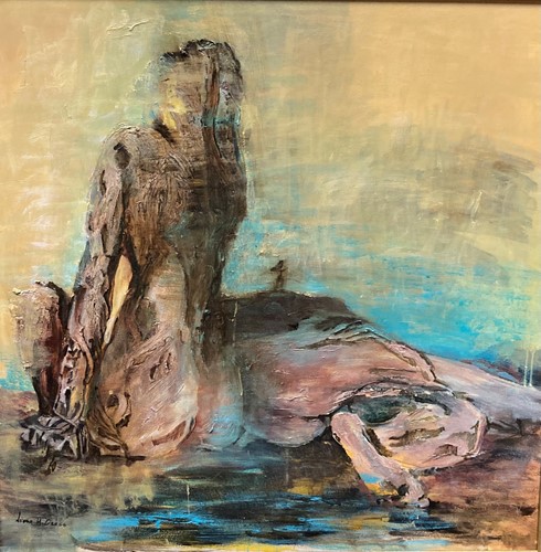 Lot 432 - Liona H Gross Two abstract nude figures signed...