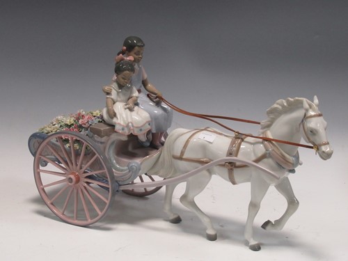 Lot 83 - Lladro figure depicting woman and her daughter...