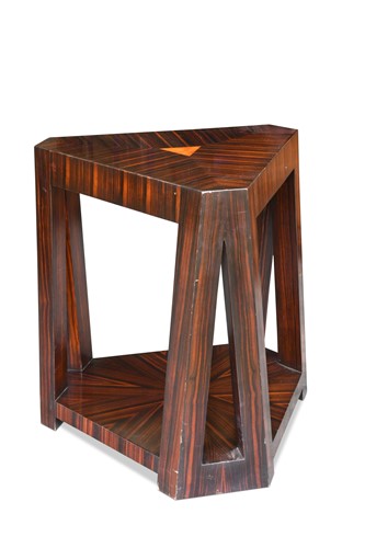 Lot 201 - An Art Deco style Macassar ebony centre table