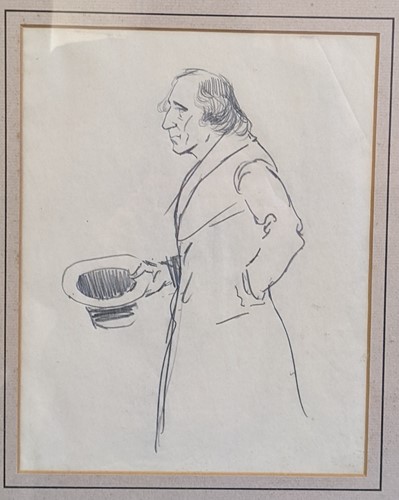 Lot 291 - A collection of three caricature studies;...