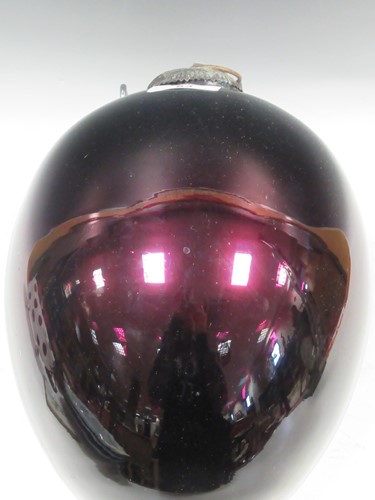 Lot 83 - A large 20th century purple glass bauble
