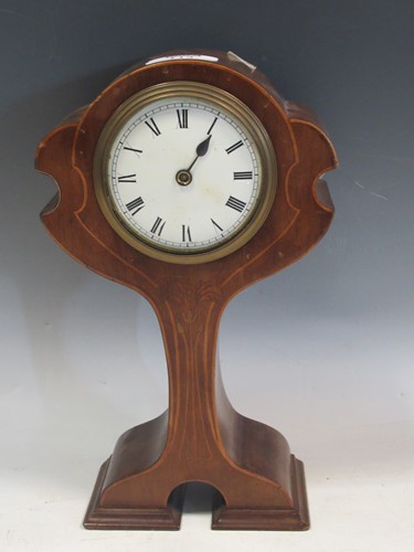 Lot 113 - An Art Nouveau mahogany and inlaid cased...