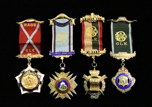 Lot 89 - Masonic Interest, a group of Silver gilt ‘Colombo Lodge’ medals