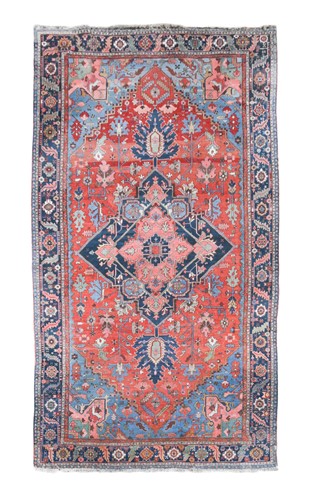 Lot 485 - A large Heriz carpet, circa 1930