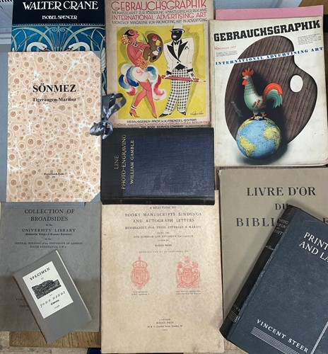 Lot 390 - Typography, printing and general book design,...