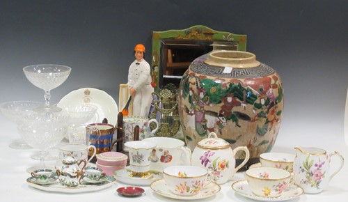 Lot 61 - Two doll's teasets,a floral bachelor teaset,...