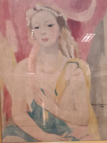 Lot 433 - Marie Laurencin, lithographic portrait print,...