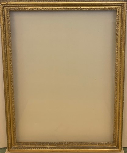 Lot 406 - Early 19th century gilded frame with guilloche...