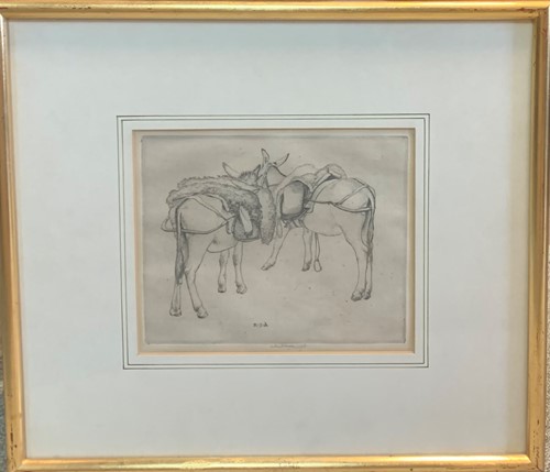 Lot 329 - Robert Sargent Austin RA (1895-1973), Donkeys,...