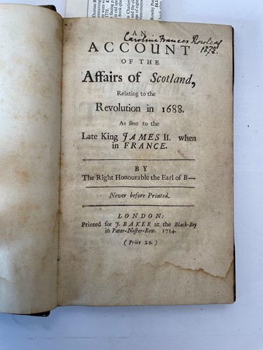 Lot 98 - [LINDSAY, COLIN], EARL OF B[ALCARRES] An...