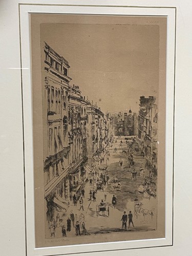 Lot 56 - J A M Whistler St James's Street, lithograph...