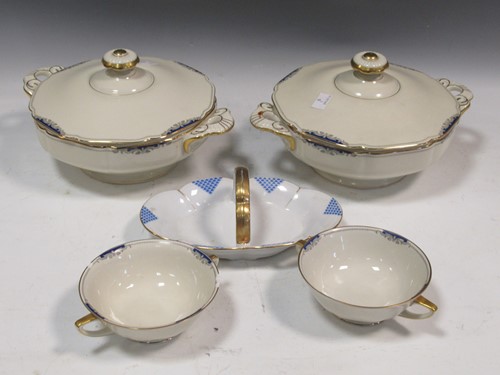 Lot 57 - Various china part services principally to...