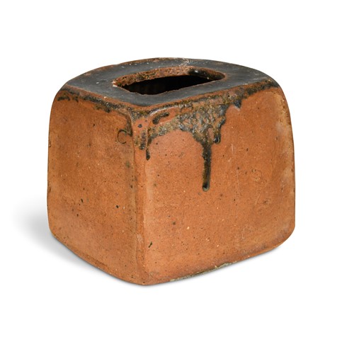 Lot 74 - Pierre Culot (Belgian, 1938-2011), a rectangular stoneware vase
