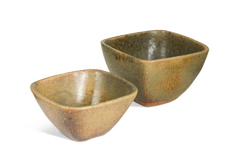 Lot 77 - Pierre Culot (Belgian, 1938-2011), two stoneware bowls