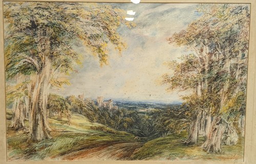 Lot 280 - Two watercolours, to include a view of Naworth...