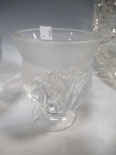 Lot 10 - A massive cut glass Punch bowl, A similar...