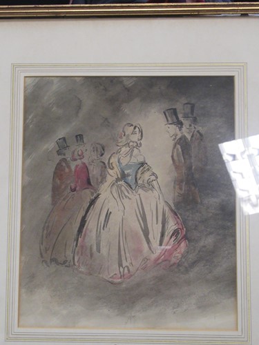 Lot 410 - Constantin Guys (Dutch 1802-1892), portrait of...