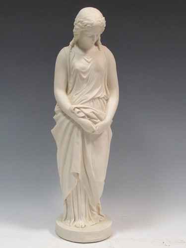 Lot 119 - A Copeland Parian figure of Maidenhood, 56cm high