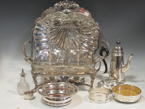 Lot 286 - A silver wine coaster, Millenium marks. A...