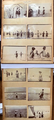 Lot 239 - An Edwardian photograph album containing a...