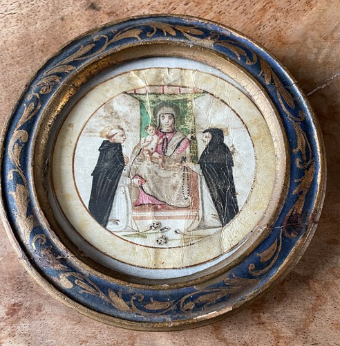 Lot 287 - A medieval illuminated letter ‘O’ depicting...