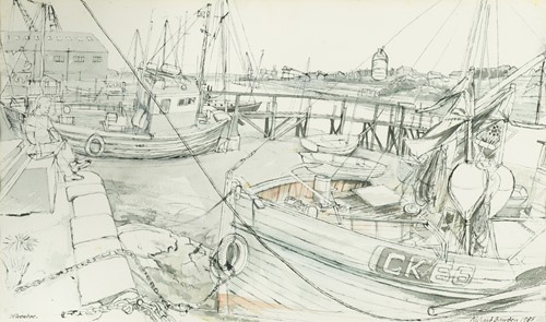 Lot 327 - Richard Bawden RWS, NEAC, RE (British 1936-)