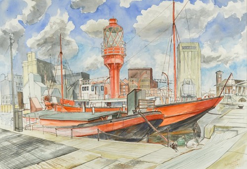 Lot 326 - Richard Bawden RWS, NEAC, RE (British 1936-)