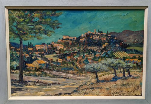 Lot 403 - Martin Battye, two landscapes, Faucon and...