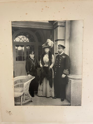 Lot 205 - Photograph by Dinham Torquay of King George V,...