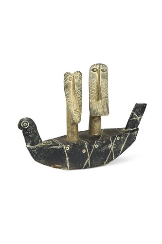 Lot 95 - John Maltby (British, 1936-2020), Fishing Family, 2006