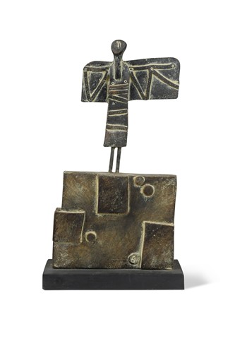 Lot 94 - John Maltby (British, 1936-2020), Angel and Sea Wall, 2007