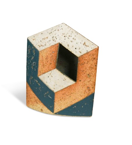 Lot 90 - Ben Arnup (British, born 1954), S4, a stoneware trompe l'oeil vessel