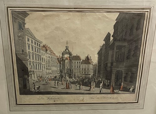 Lot 29 - Six Austrian / Viennese scenic prints, hand...