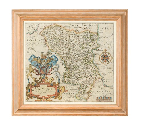 Lot 77 - Saxton and Hole Universi Derbiensis, hand...