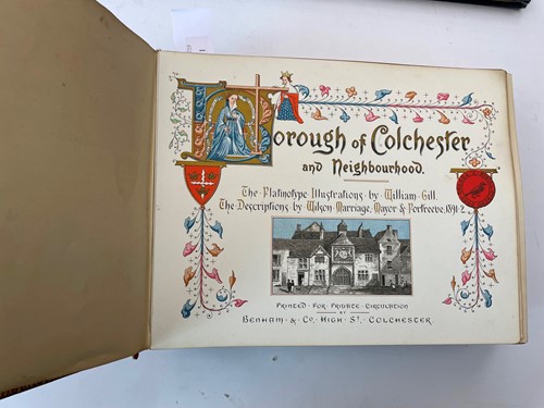 Lot 248 - Colchester interest. MARRIAGE (Wilson) Borough...